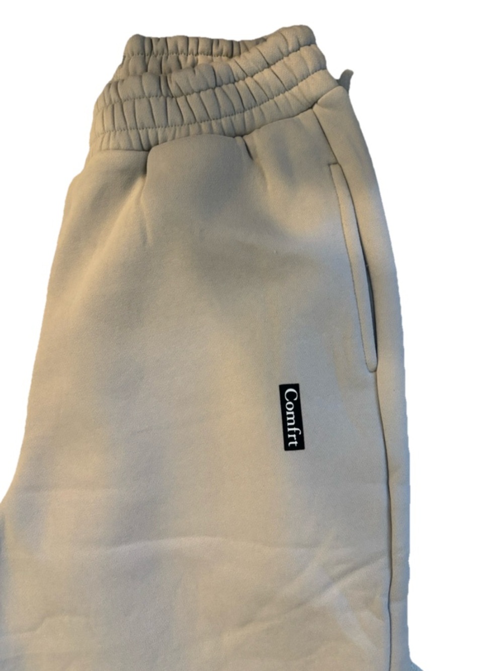 Comfrt Beige Fleece Joggers